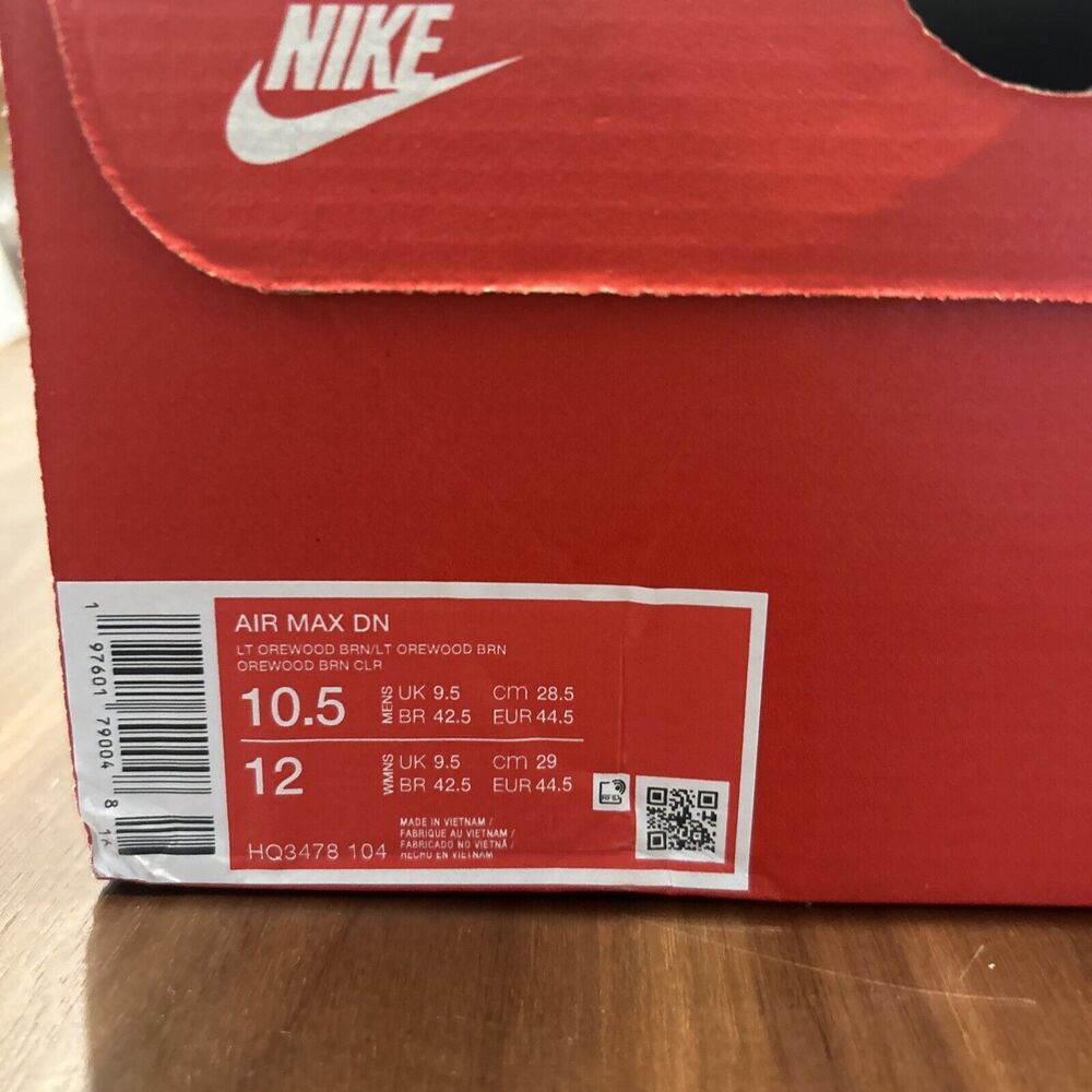 New Nike Air Max DN Light Orewood Brown Size 10.5 with Box - Picture 12 of 12